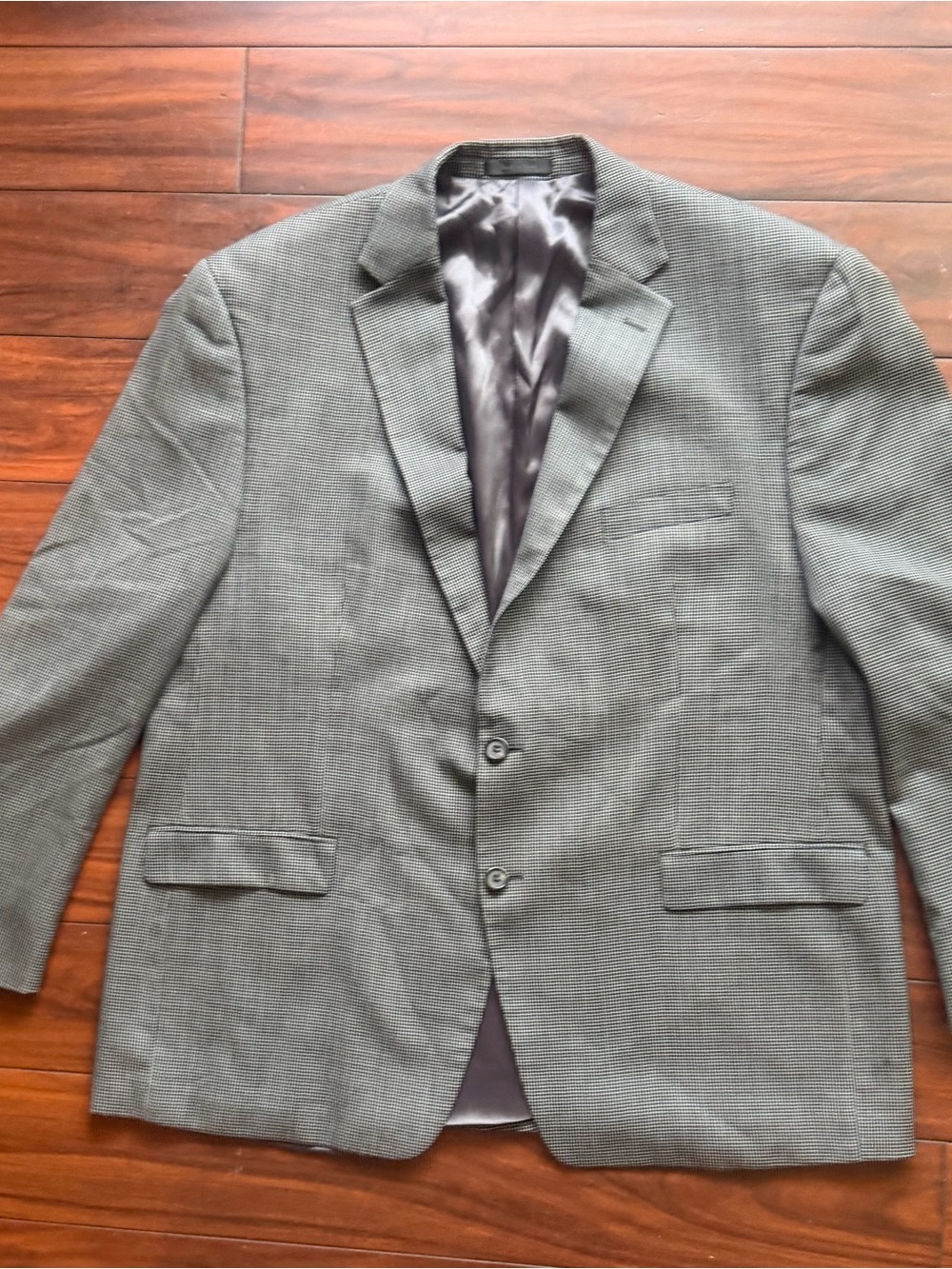 Lauren‎ Ralph Lauren Gray Textured Two-Button Sport Coat